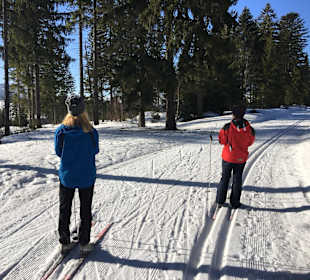 Langlauf in der Nähe.