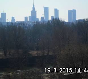 Warszawski Skyline z praskiej strony.