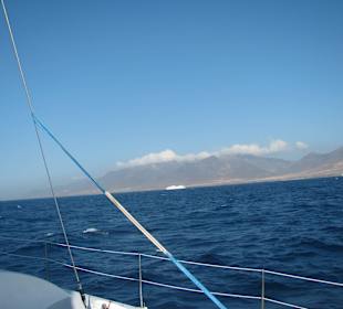 Fähre von Gran Canaria kurz vor der Hafeneinfahrt