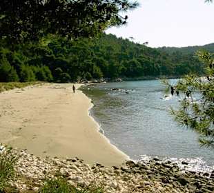 Einer der Sandstrände von Saplunara