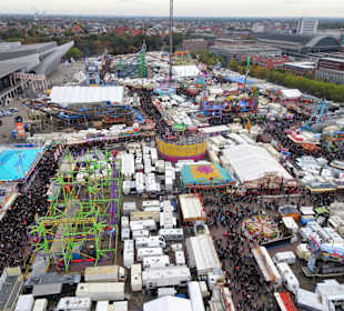 Der Freimarkt 2018 aus Vogelperspektive