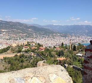 Blick von der Burg auf Alanya