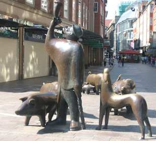 Bremen - Beginn der Fußgängerzone