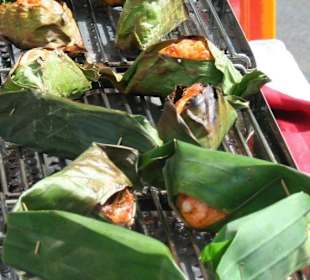 Gefüllte Palmblätter