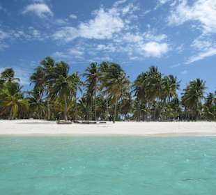 Hier sieht man schon unseren Traumstrand