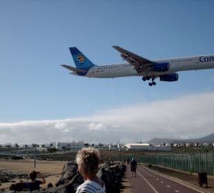 Anflug zum Flughafen