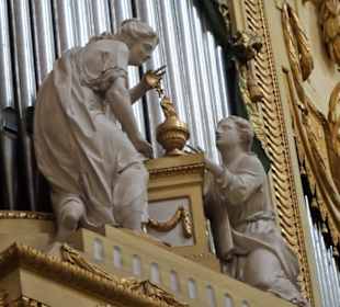 Details der Orgel in der Abteikirche