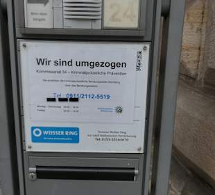 INFO-Tafel – Umzug der Polizeiberatung