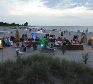 Blick von der Seebrücke zur Lounge