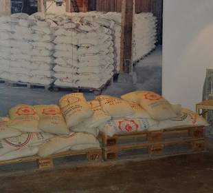 Salzsäcke fertig zum Verschicken