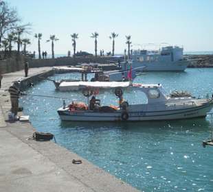 Hafen von Side mit Böötchen