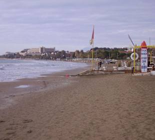 Strand von Side kommend