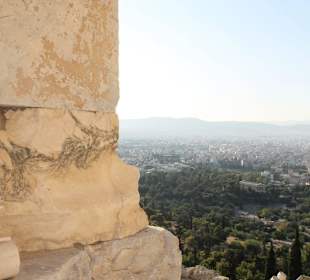 Widok na miasto z Akropolu