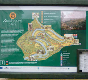 Mapa Zámeckého Parku Vlašim