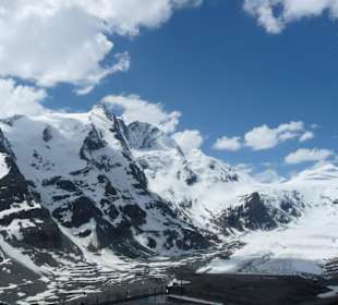Großglockner komplett frei und Anblick Pasterze