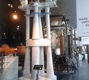 Bohrmodell mit Stelzen.