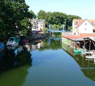 Das Örtchen bzw. der Hafen Plau am See