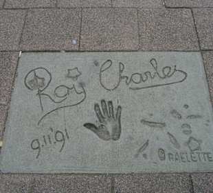 Otisk ruky Raye Charlese