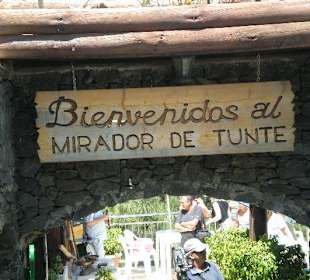 Eingang des Restaurant Mirador de Tunte