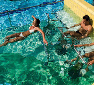 Einzigartige Unterwasserfitnessräder