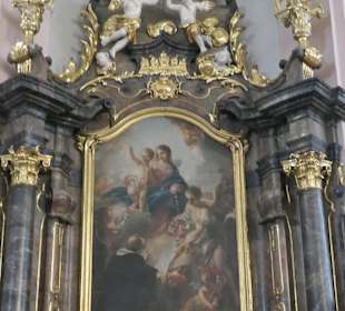 Die Alexanderkirche von Rastatt auf dem Marktplatz