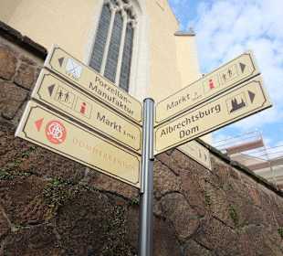 Porzellanweg Wegweiser