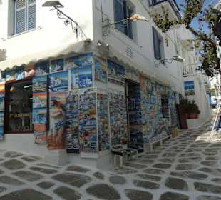 Andenkenladen auf Mykonos