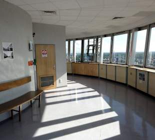 Die Aussichtsplattform des Radarturmes