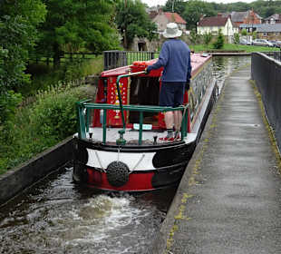 Auf dem Viadukt der Höhepunkt der Fahrt