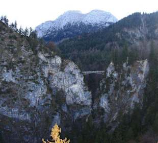 Blick von Neuschwanstein auf Marienbrücke
