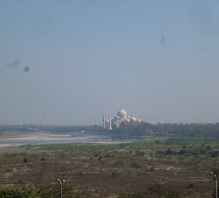 Widok na Taj Mahal