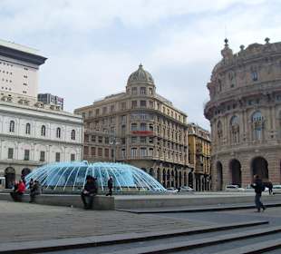 Springbrunnen auf dem Piazza