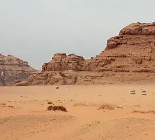 Wüstenlandschaft Wadi Rum