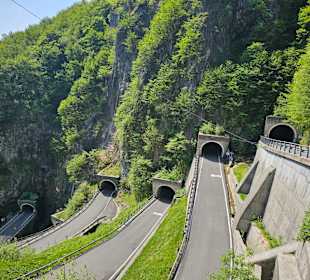 Passo San Boldo Blick hinunter