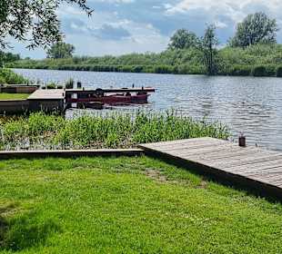 Paddler haben fest gemacht.