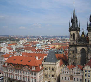 Blick auf die Stadt von oben