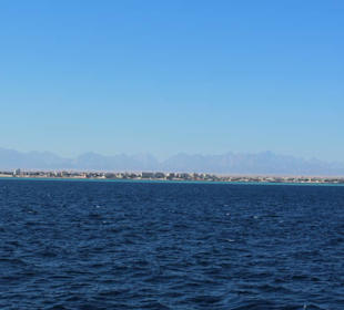 Hurghada widziana ze statku