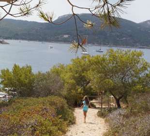 Weg zum Badestrand