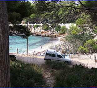 Blick auf die Badebucht