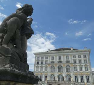 Beim Schloss Nymphenburg in München