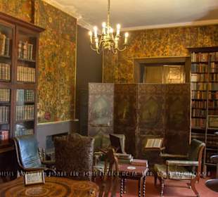 Ein Bibliotheksraum im Malahide Castle