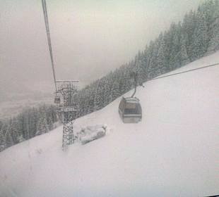 Kanzelwandbahn bei Schneefall