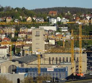 Baustellenbereich rund um den Hauptbahnhof