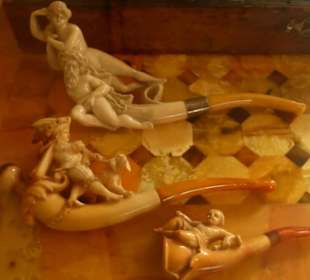 Im Bernsteinmuseum: tolle Bernsteinarbeiten