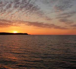 Seebrücke;  Sonnenuntergang / Abendstimmung