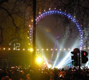 Il London Eye a Capodanno