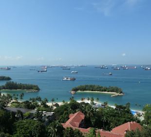 Sentosa Cable Car Ausblick