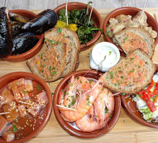 Tapas-Auswahl der Terrasses du Racou