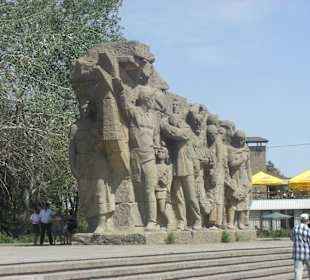 Aufstieg zum Mamajew Hügel