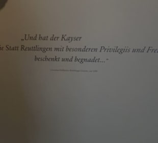 1. Obergeschoß - Zünfte - Reichtadt 16 - 18. Jh.